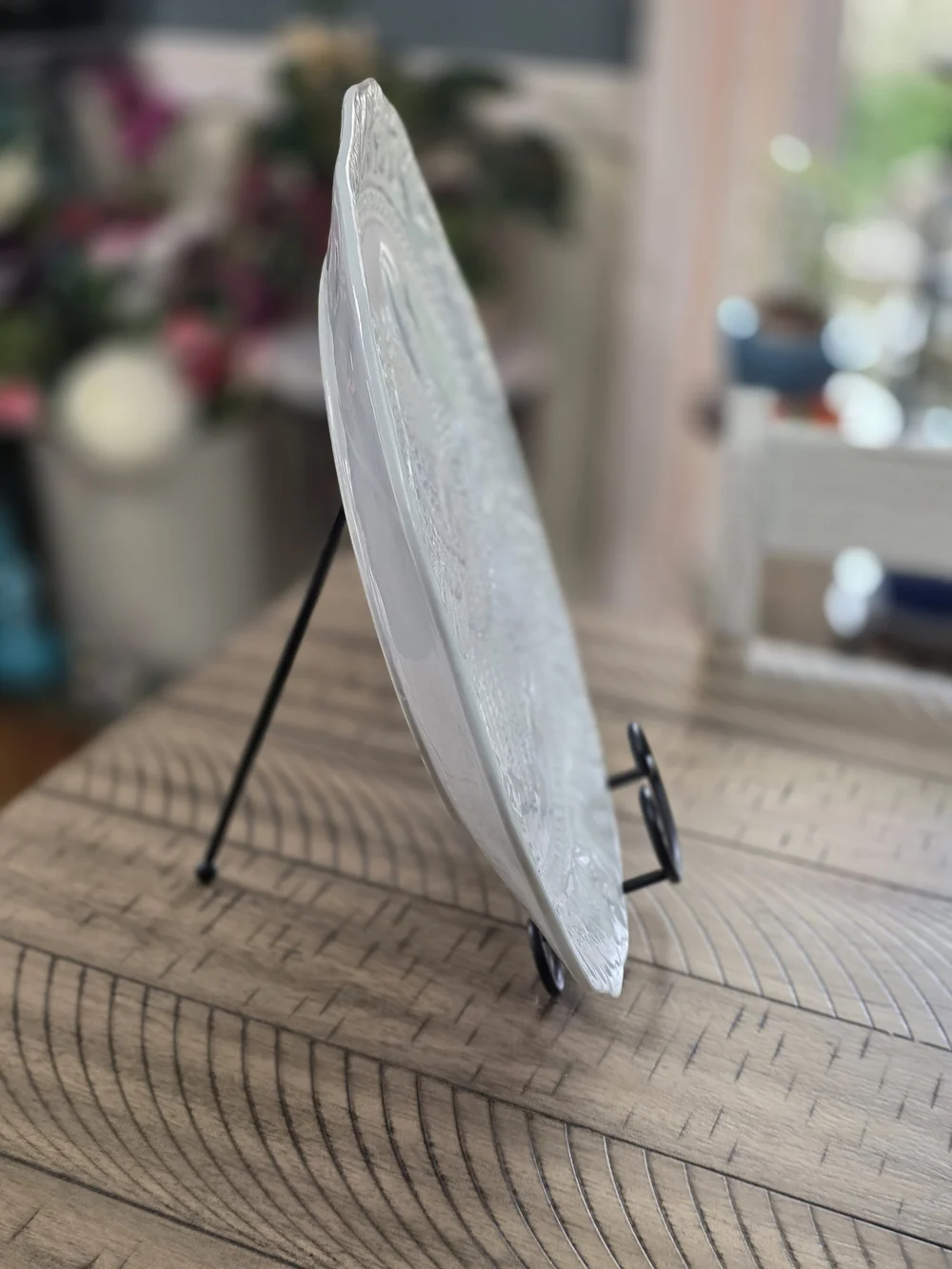 White Embossed Turkey Serving Platter - Classic Ceramic Holiday Platter